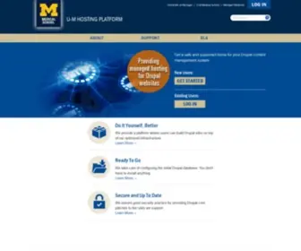 Uofmhosting.net(U-M Hosting Platform Home) Screenshot