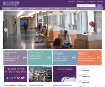 Uofs.edu(The University of Scranton) Screenshot