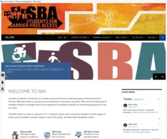 Uoftsba.com(SBA Students for Barrier) Screenshot