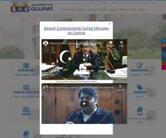 Uog.edu.pk(University of Gujrat) Screenshot