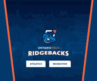 Uoitridgebacks.com(Official Website of the UOIT Ridgebacks) Screenshot