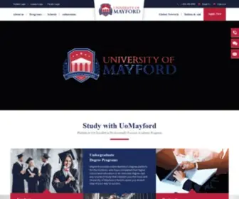 Uomayford.education(University of Mayford) Screenshot