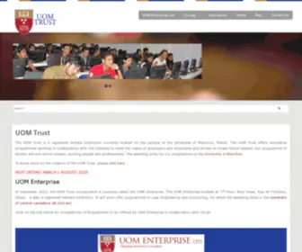 Uomtrust.ac.mu(UOM Trust) Screenshot