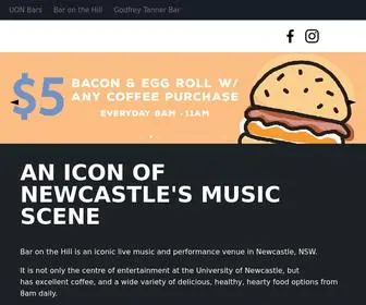 Uonbars.com.au(Bar on the Hill) Screenshot