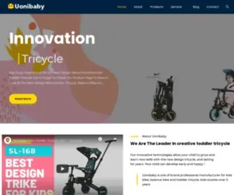 Uonibaby.com(3 in 1 and 5 in 1 Toddler Tricycle Manufacturer) Screenshot