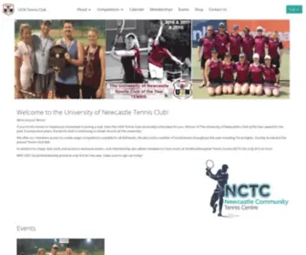 Uontennisclub.org.au(UON Tennis Club) Screenshot