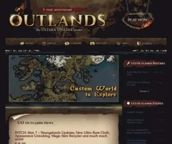 Uooutlands.com(UO Outlands) Screenshot