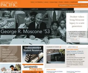 Uop.edu(University of the Pacific) Screenshot