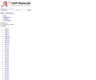 Uopmaterials.com(Uop course help) Screenshot