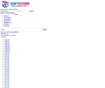 Uoptutors.com(Uop course help) Screenshot