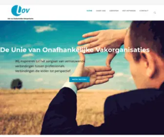 Uov.nl(Unie van Onafhankelijke Vakorganisaties) Screenshot