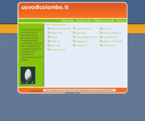 Uovodicolombo.it(Uovodicolombo) Screenshot