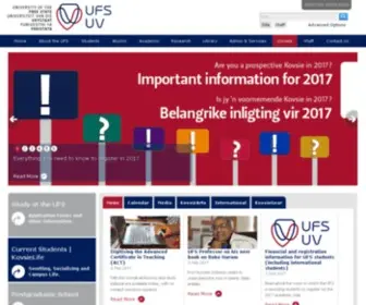 Uovs.ac.za(University of the Free State) Screenshot