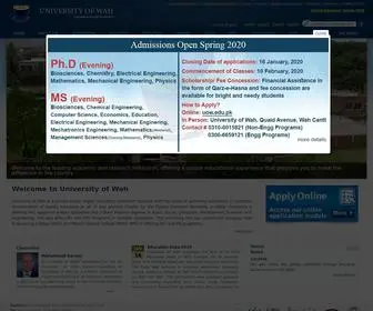 Uow.edu.pk(University of Wah) Screenshot