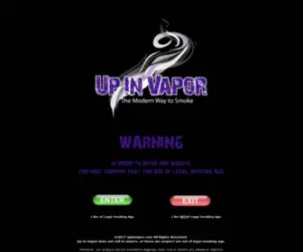 UP-In-Vapor.com(UP In Vapor) Screenshot