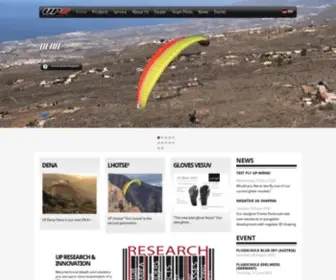 UP-Paragliders.com(UP International) Screenshot