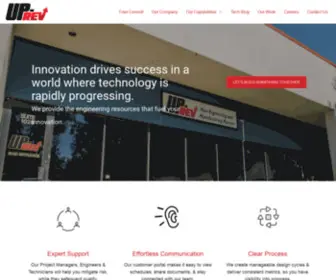 UP-Rev.com(Product Development Company) Screenshot