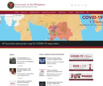 UP.edu.ph(University of the Philippines) Screenshot
