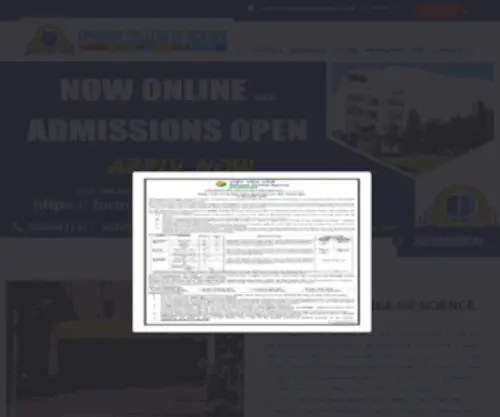 Upadhyecollege.com(Upadhye College of Science) Screenshot