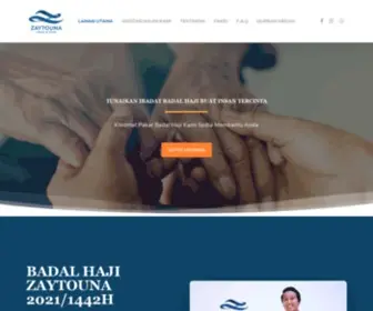 Upahhajizaytouna.com(Laman Utama) Screenshot