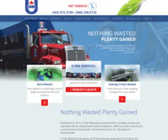 Upak.net(U-Pak Disposals) Screenshot