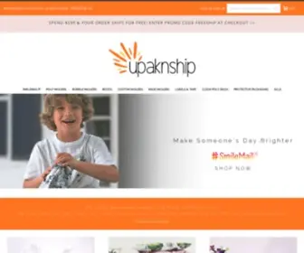 Upaknship.com(Semi Custom Decorative Packaging) Screenshot