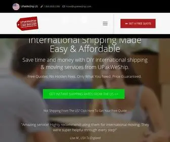 Upakweship.com(UPackWeShip) Screenshot