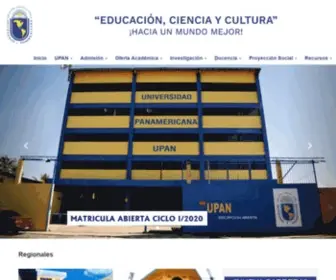 Upan.edu.sv(UNIVERSIDAD PANAMERICANA) Screenshot