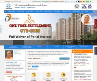 Upavp.com(Uttar Pradesh Avas Evam Vikas Parishad) Screenshot