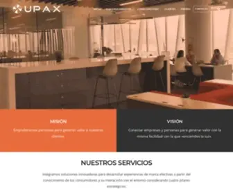 Upax.com.mx(Conecta tu marca con sus consumidores en tiempo real) Screenshot