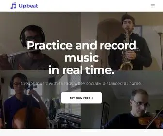 Upbeatmusicapp.com(Upbeat Music App) Screenshot