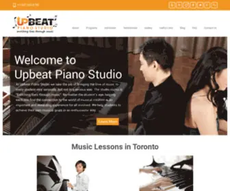 Upbeatpianostudio.com(Music Lessons Toronto) Screenshot