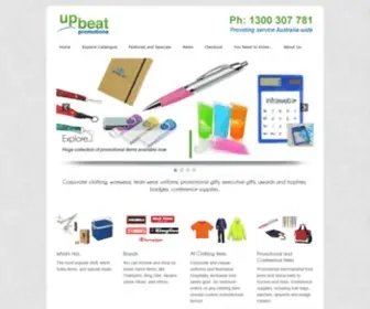 Upbeatpromotions.com.au(Upbeat Promotions %) Screenshot