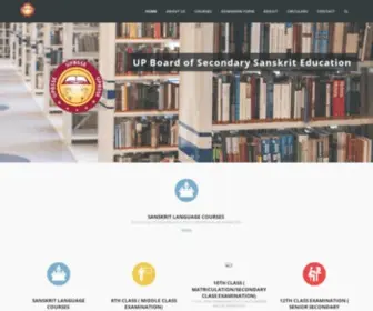 Upbsse.com(The U.P. Board of Secondary Sanskrit Education) Screenshot