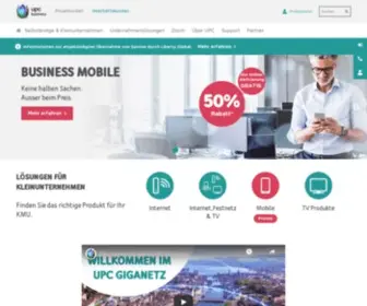 UPC-Cablecom.biz(UPC Business) Screenshot