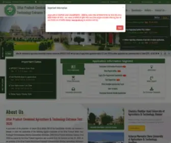 Upcatet.org(Uttar Pradesh Combined Agriculture & Technology Entrance Test) Screenshot