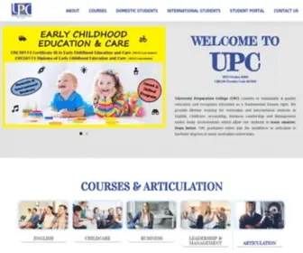 UPC.edu.au(English Courses) Screenshot
