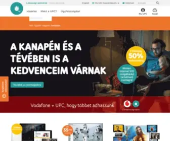 UPC.hu(TV, Internet, Telefon, Mobil) Screenshot
