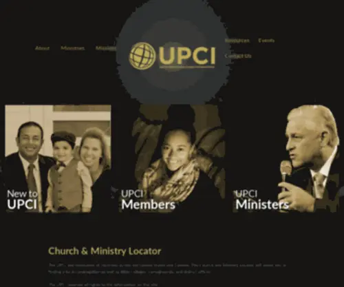Upci.net(The United Pentecostal Church International) Screenshot