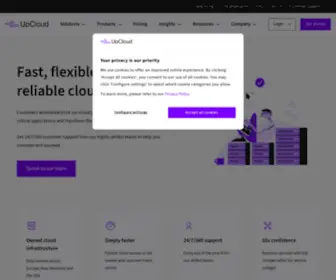 Upcloud.com(Effortless global cloud infrastructure for SMBs) Screenshot