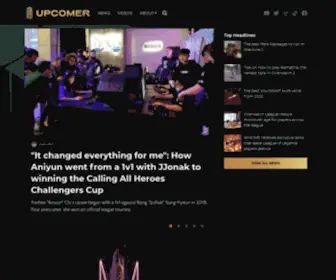 Upcomer.com(Your guide to everything esports and all that it implies) Screenshot