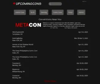 Upcomingcons.com(Anime Conventions) Screenshot