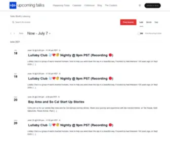 Upcomingtalks.com(Upcoming talks) Screenshot