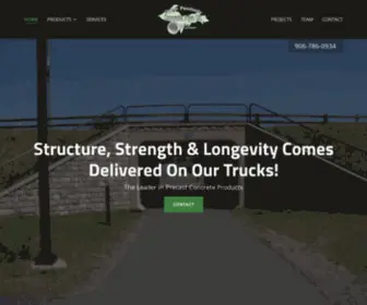 Upconcretepipe.com(Precast Concrete Products) Screenshot