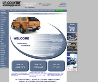 Upcountry4X4.co.uk(4x4 Accessories and Pick Up Accessories from Up) Screenshot