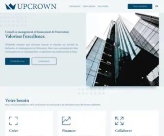 Upcrown.fr(Management & financement de l'innovation) Screenshot