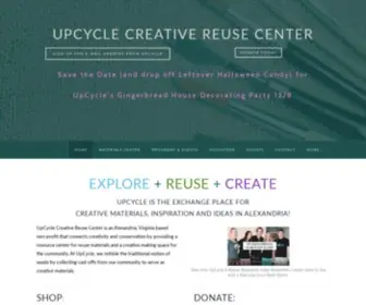 Upcyclecrc.org(UpCycle Creative Reuse Center) Screenshot