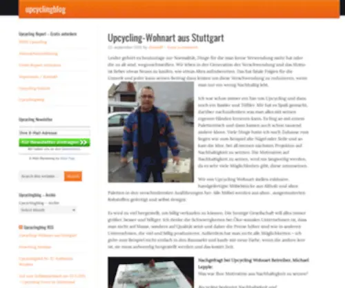 Upcyclingblog.de(100% Upcycling) Screenshot