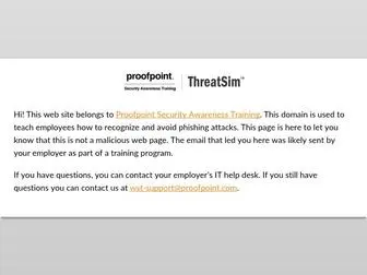 Updamicrosoft.com(Proofpoint Security Awareness Training) Screenshot