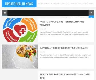 Updatehealthnews.info(Update Health News) Screenshot